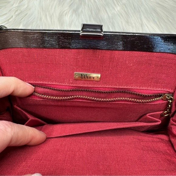 Vintage 60’s Saber Black Patent Handbag - Picture 12 of 16